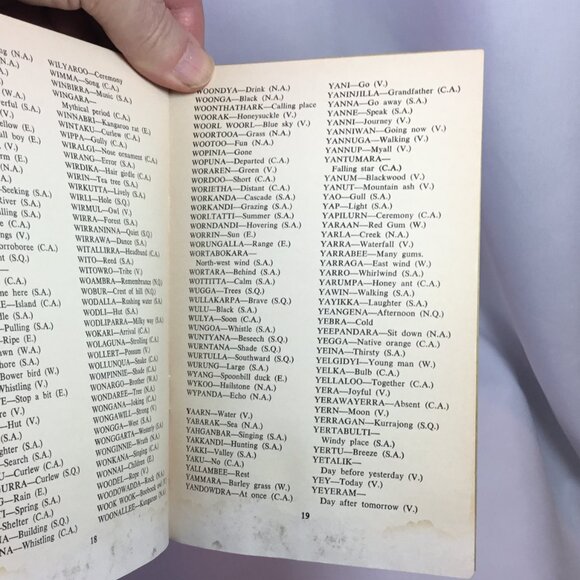 The Aboriginal Word Book By Justine Kenyon 1968 - Picture 6 of 7